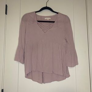 Aeropostale long sleeve flowy crop top